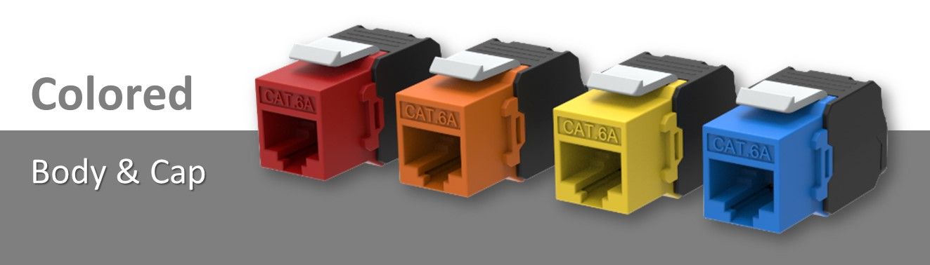 Aangepaste kleurrijke onafgeschermde keystone-aansluiting